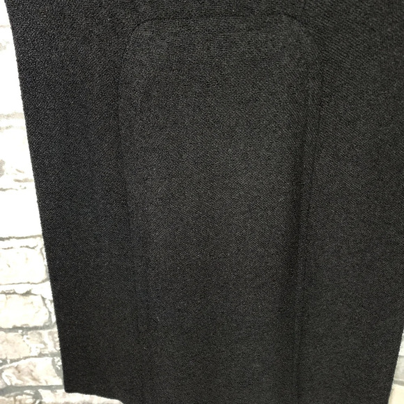 Vintage Leumann Italian Made Crepe Fit and Flare Dress Black Sequin Collar - Picture 11 of 14